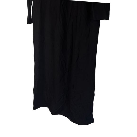 A632040 WOMEN WITH CONTROL Jersey Tummy Control Midi Dress Black Petite L - Picture 4 of 6